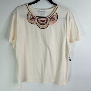 Breckenridge Women's Cream Free Spirit Top Size XL - NWT